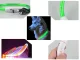 LED light-up collar for dogs and cats, adjustable, USB, 47cm, green