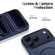 Tech-Protect Magpeak MagSafe CC dėklas iPhone 17 Pro Max, matinė tamsiai mėlyna