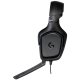Logitech G432 laidinės žaidimų ausinės, juodos/mėlynos