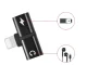 Lightning „du viename“ adapteris „iPhone“ ir „iPad“, juodas