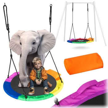 Neo-Sport Stork's Nest Swing Swingo XXL, 120 cm, Multicolor