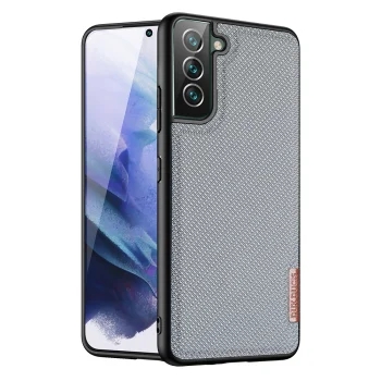 Dux Ducis Fino dėklas telefonui Samsung Galaxy S22+ su nailonu, mėlynas