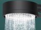 Shower Set: 5-Function Shower Head, 150cm Hose, Holder, Black