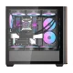 Kompiuterio korpusas Darkflash DS900WS su 4 ventiliatoriais, juodas