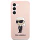 Karl Lagerfeld dėklas Samsung Galaxy S23+ telefonui, rožinis