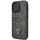 Guess 4G Triangle Logo Cardslot Case for iPhone 13 / 13 Pro, Black