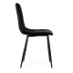 Modernhome veliūrinės valgomojo kėdės 140451, 4 vnt., juodos