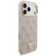 Guess 4G Triangle Logo MagSafe dėklas su dirželiu iPhone 17 Pro Max, rožinis