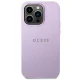 Guess iPhone 14 Pro Max Case Saffiano Strap, Purple