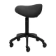 Hairdressing Saddle Stool Gabbiano D032 Black