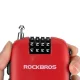Dviračio spyna Rockbros 32420981001 su susukamu trosu, raudona