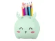 Kids LED Night Light with Organizer and Phone Stand, Green