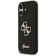 Guess Silicone Big 4G Script dėklas, skirtas iPhone 17, juodas