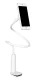 Flexible Phone Desktop Clamp Holder Stand, White