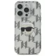 Karl Lagerfeld IML Karl Head Electroplated dėklas, skirtas iPhone 16 Pro, skaidrus