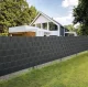 PVC privatumo juosta tvorai ir balkonui, 19cm x 35m, 450g/m², antracito