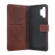 Atverčiamas dėklas Smart Velvet telefonui Xiaomi Redmi Note 14 4G (Global), rudas