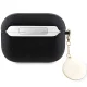 Guess AirPods Pro 2 dėklas Fixed Glitter Heart Diamond Charm, juodas