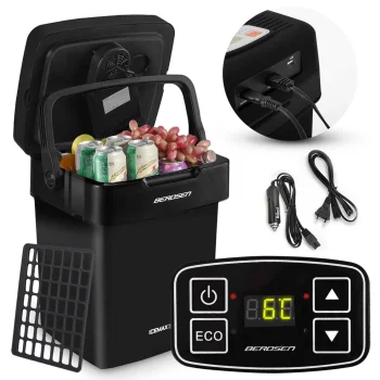 Automobilinis šaldytuvas Berdsen Icemax 3825, 29L, juodas