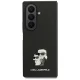 Karl Lagerfeld Saffiano Karl & Choupette dėklas Samsung Galaxy Z Fold7, juodas