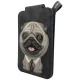 Nimmy New Big-Eye Cute Pets 2.0 Dog magnetinis dėklas-piniginė su stovu, juodas