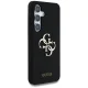 Guess Silicone Big 4G Logo Bottom Script dėklas Samsung Galaxy S25, juodas