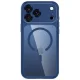 Dėklas Tech-Protect MagPeak MagSafe CC telefonui iPhone 18 Pro Max / 17 Pro Max, mėlynas / skaidrus
