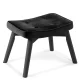 Upholstered Footstool Ottoman Norse Sofotel, Black