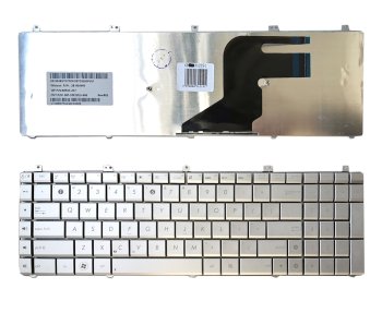 Asus N55, N75, X5QS, PRO7DS klaviatūra (US), sidabrinė