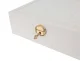 Beautylushh Jewelry Box Organizer with Mirror and Lock, White