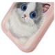 Nimmy iPhone 16 Pro Max deklas Big Eyed Pet 2.0 Cat, rozinis