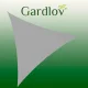 Gardlov 23147 trikampė tentas nuo saulės, 3x3x3 m, pilka