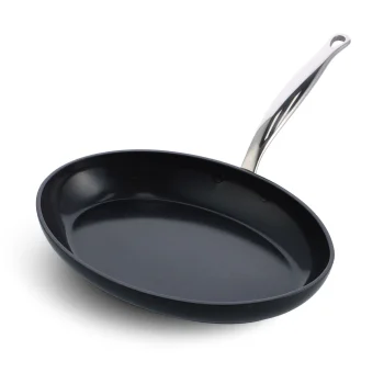 Žuvies keptuvė GreenPan Barcelona Pro 33 cm, juoda