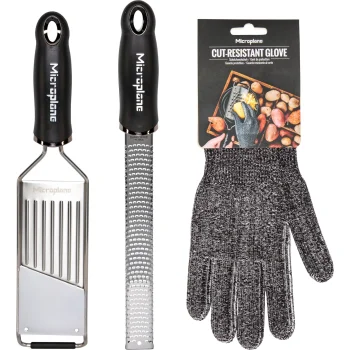 Tarkų rinkinys Microplane Gourmet su apsaugine pirštine