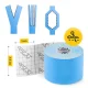 4FIZJO Kinesiology Tape 7.5 cm x 5 m, Light Blue