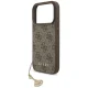 Guess dėklas iPhone 17 Pro telefonui 4G Charms MagSafe, rudas