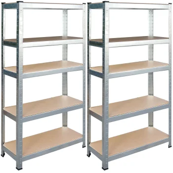 Metalinės sandėliavimo lentynos Humberg HR-812, 2 vnt., 180x90x40 cm