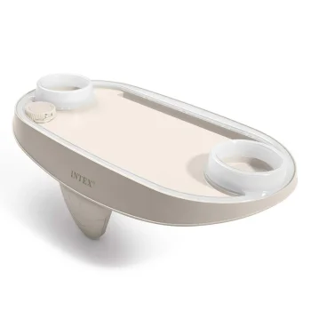 Intex SPA LED puodelių laikiklis su vieta telefonui / planšetei, béžinis