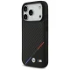BMW M Carbon Tricolor Line MagSafe dėklas iPhone 17 Pro, juodas