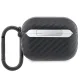 BMW AirPods Pro dėklas Carbon Double Metal Logo, juodas