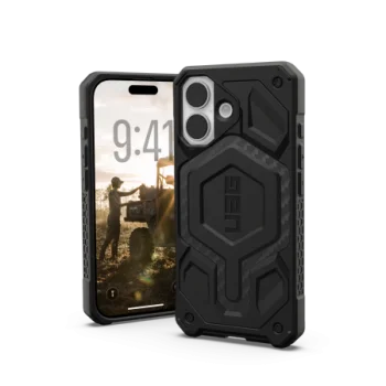 UAG Monarch Pro MagSafe dėklas iPhone 17 Pro telefonui, juodas / pilkas