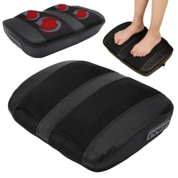 Elektrinis Shiatsu pėdų masažuoklis su šildymu Juodas