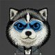 Nimmy Cool&Cute 2.0 Wolf dėklas, skirtas iPhone 17, juodas