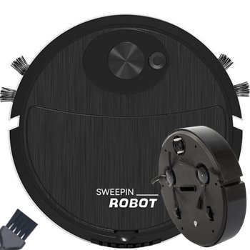 Automatic Cordless Robotic Vacuum Cleaner for Hard Floors, Black