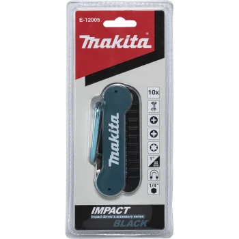 Makita E-12005 Impact Black sukimo antgalių rinkinys, 10 dalių