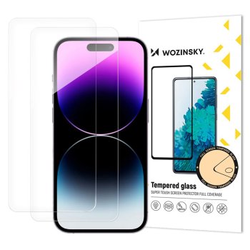 Wozinsky Tempered Glass 2-Pack for iPhone 17 Air, Transparent