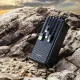Išorinė baterija Dudao K11 Max, 30000 mAh, su laidais, juoda