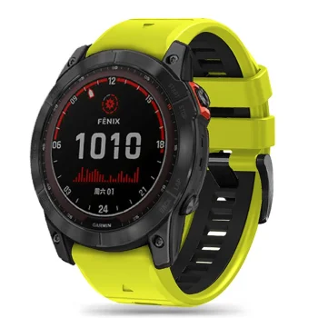 Tech-Protect IconBand Pro dirželis, skirtas Garmin Fenix 3 / 5X / 6X / 7X, Lime Black
