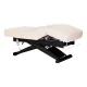 Electric SPA Beauty Bed Sillon Siesta, cream with black base