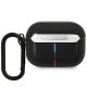 BMW Leather Curved Line dėklas AirPods Pro ausinėms, juodas
